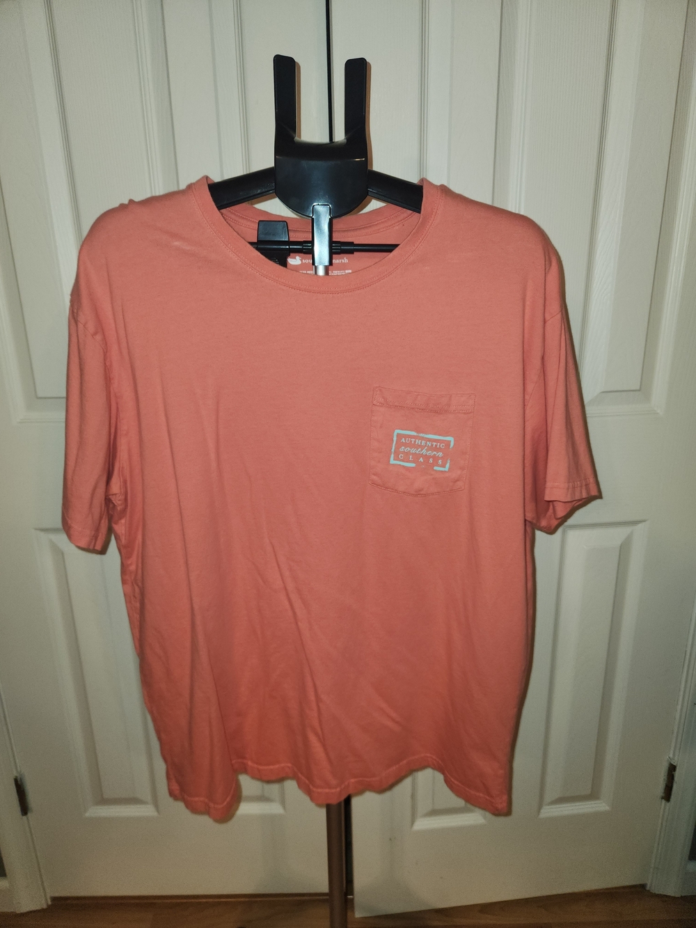 Men's Coral Pocket Crewneck T-Shirt